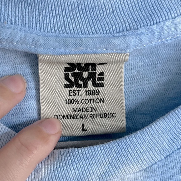 Pastel Tie-Dye Graphic Daytona Beach Surf Long Sleeve Tshirt - Picture 3 of 5